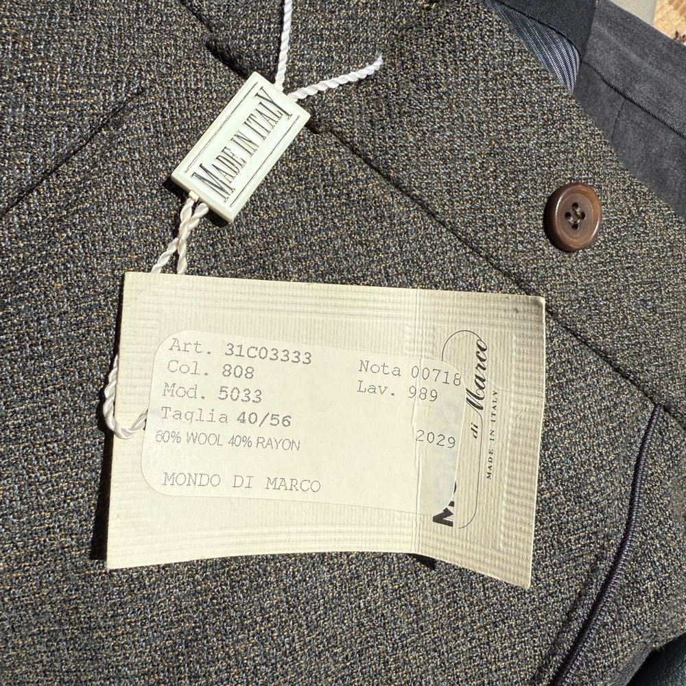 Mondo Di Marco Gray Wool Dress Pants